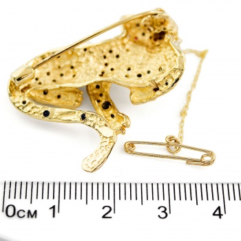 9ct gold Panther Brooch